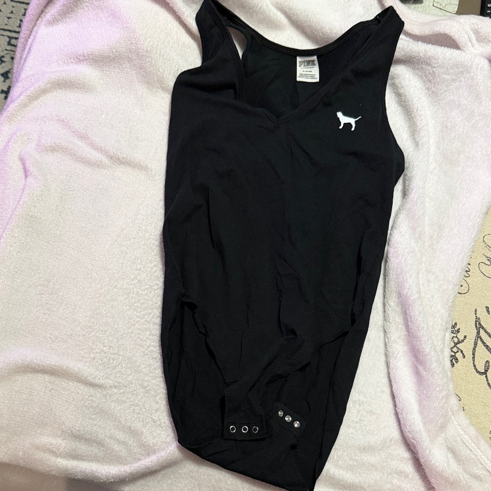 PINK Victoria's Secret Black Bodysuit